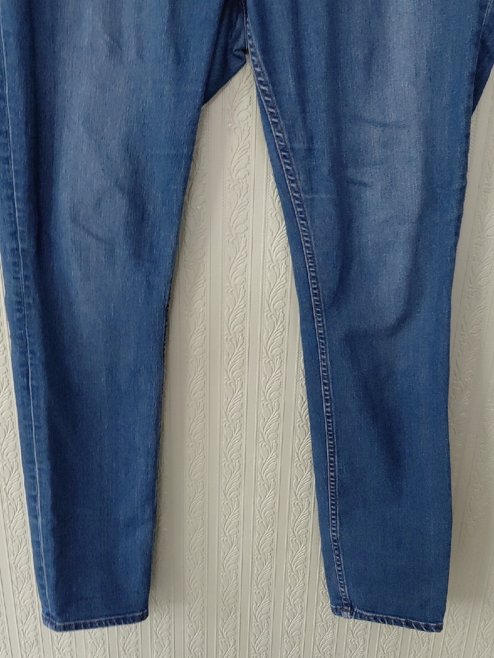FREE PEOPLE High Waisted Women's Skinny Jeans in Blue Wash - Picture 2 of 5